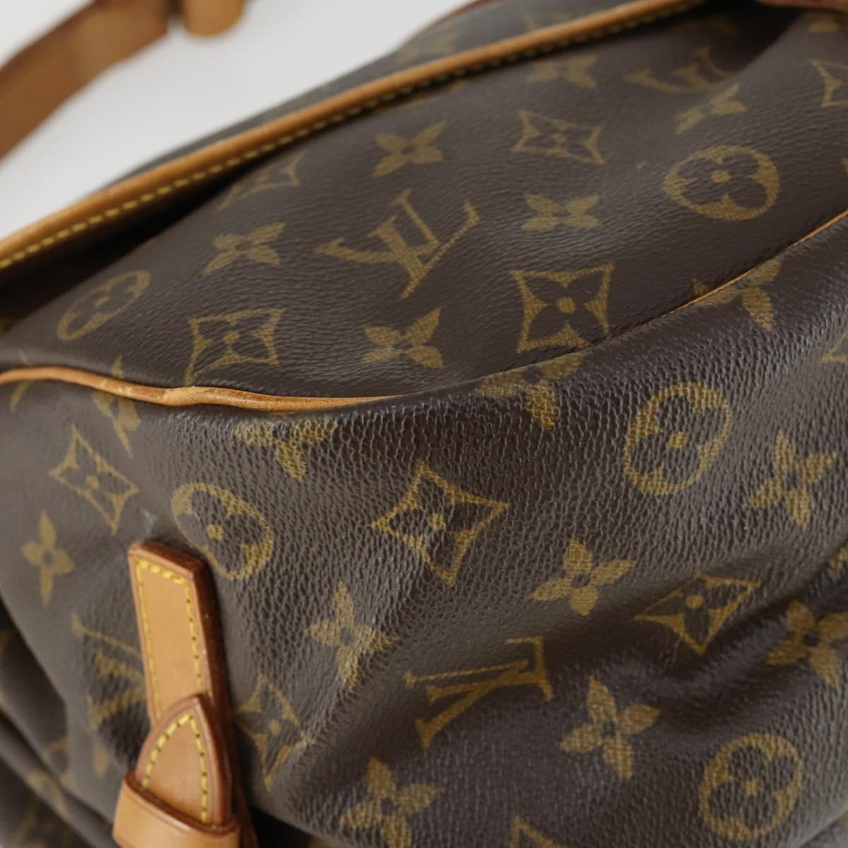 LOUIS VUITTON Monogram Saumur 35 Shoulder Bag M42254 LV Auth bs32301