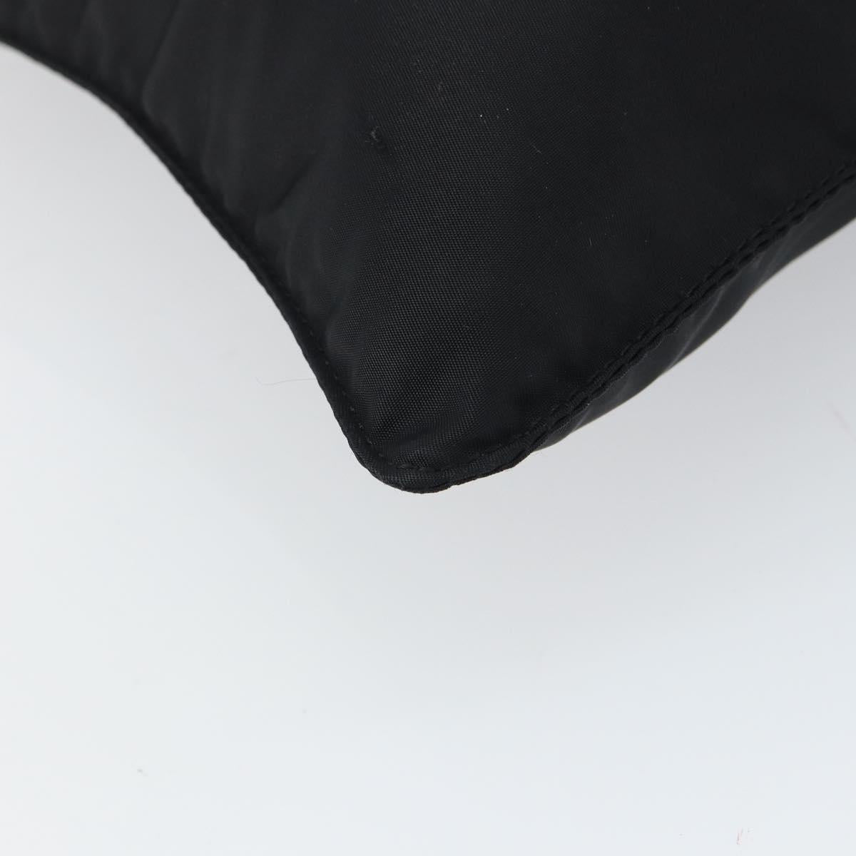 PRADA Shoulder Bag Nylon Black Silver Auth bs32312