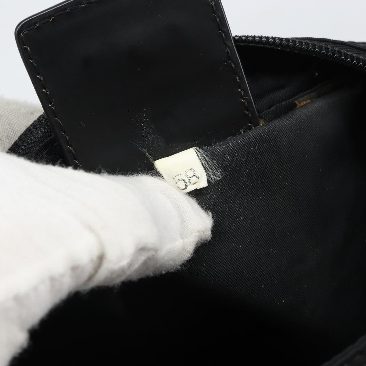 PRADA Shoulder Bag Nylon Black Silver Auth bs32312