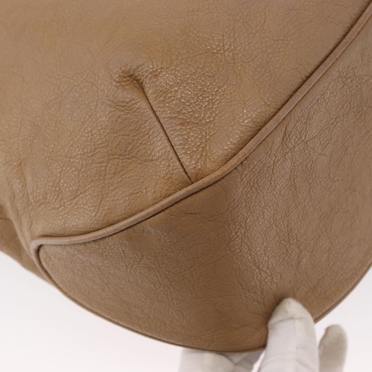 BURBERRY Blue Label Tote Bag Leather Beige Auth bs32315