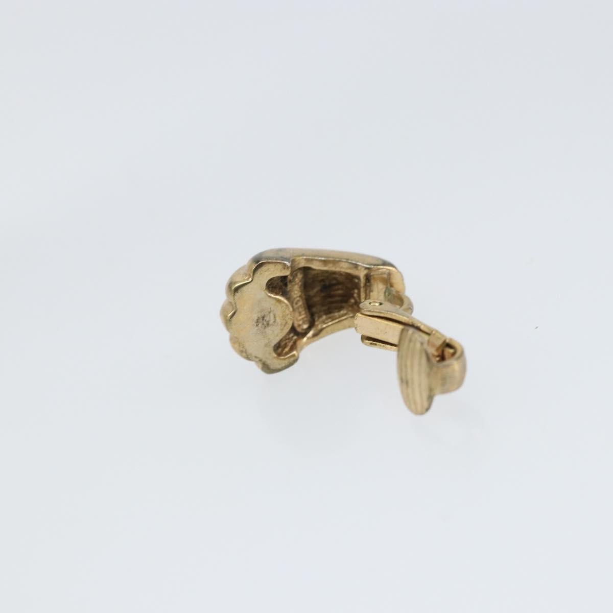 Christian Dior Earring metal Gold Auth bs32322