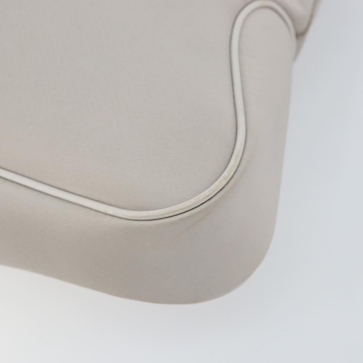 Salvatore Ferragamo Shoulder Bag Nylon Gray Silver Auth bs32334
