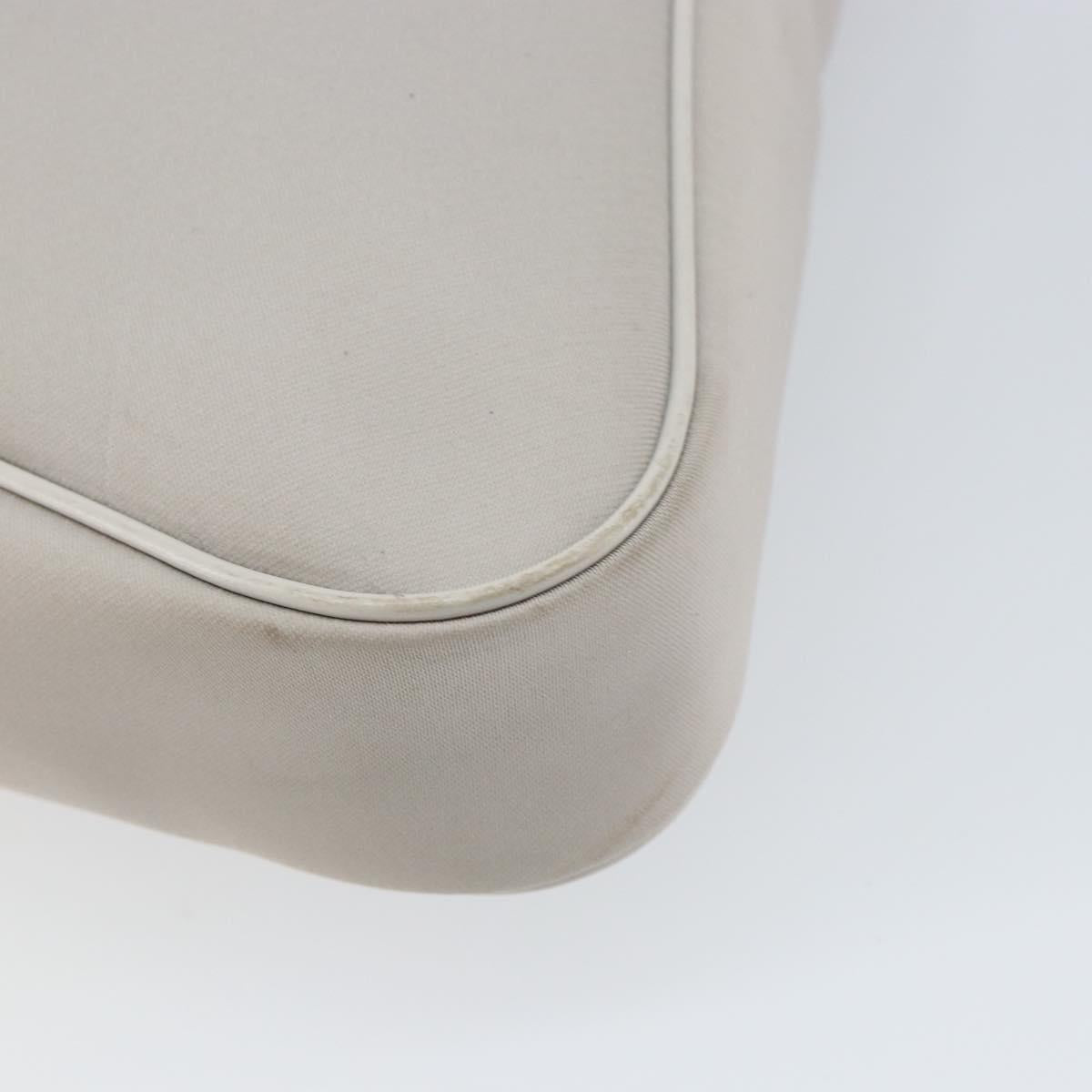 Salvatore Ferragamo Shoulder Bag Nylon Gray Silver Auth bs32334