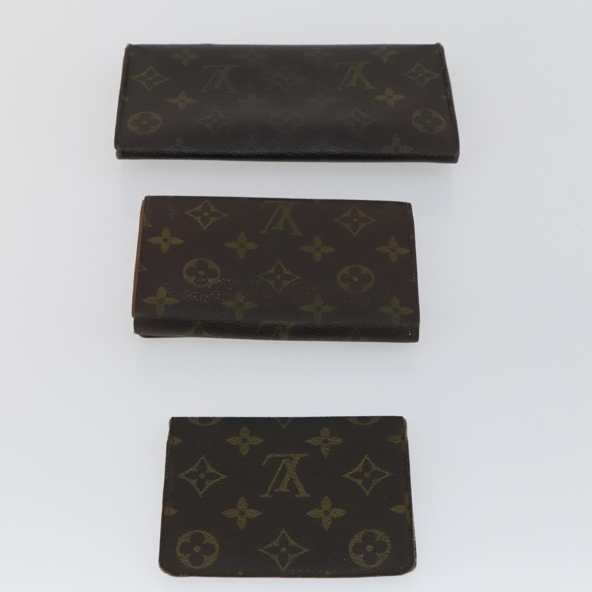 LOUIS VUITTON Monogram Wallet 5 Set LV Auth bs32340