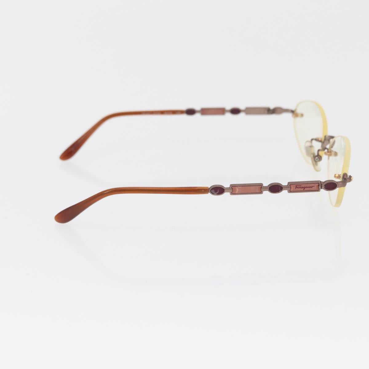 Salvatore Ferragamo Gucci Sunglasses plastic 3 Set Brown Auth bs32343