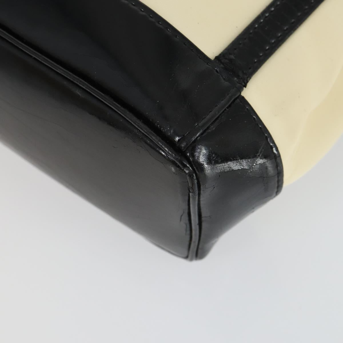 SAINT LAURENT Sunglasses Bag Nylon PVC Plastic 3 Set Black White Auth bs32349