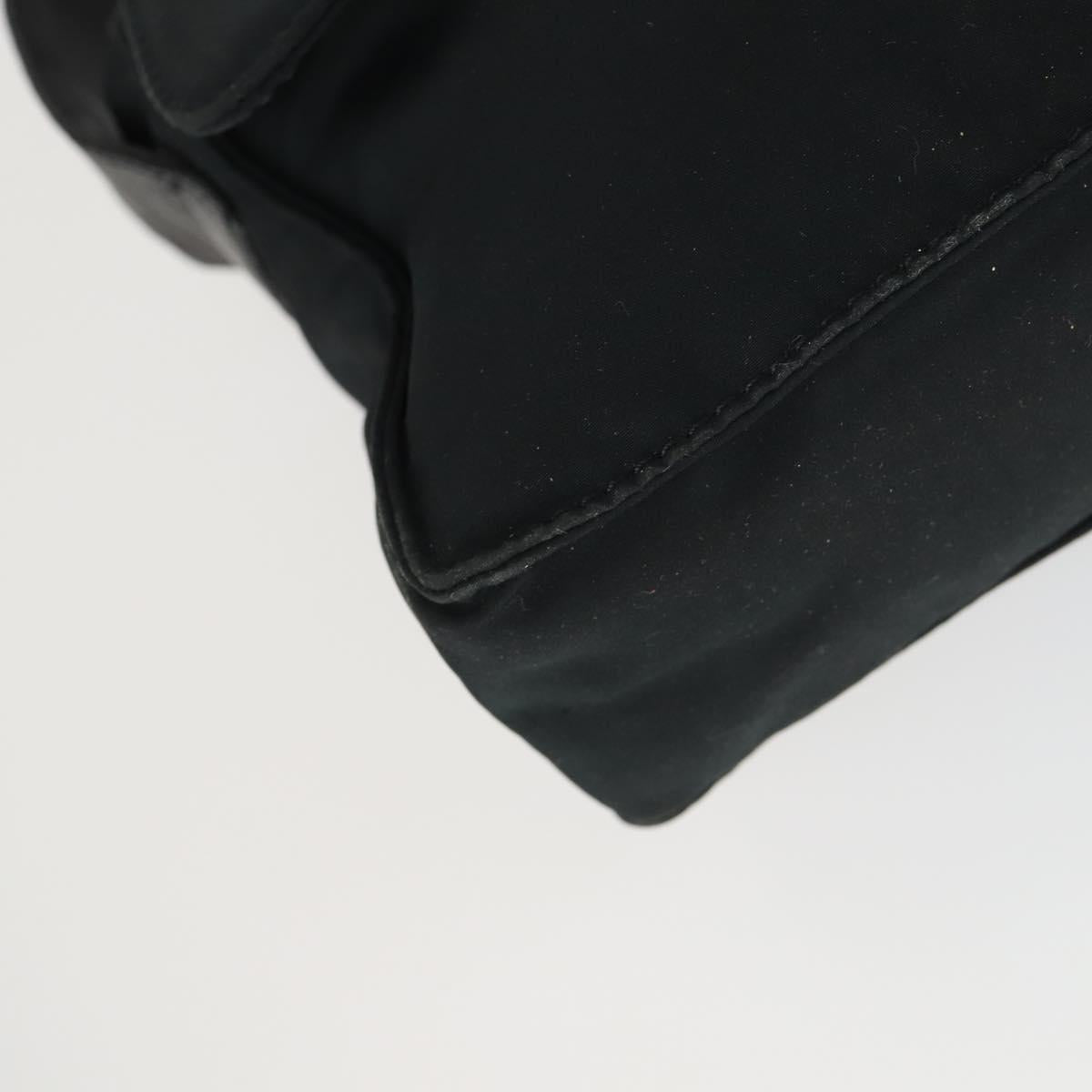 BOTTEGA VENETA Hand Bag Nylon 2 Set Black Brown Auth bs32350