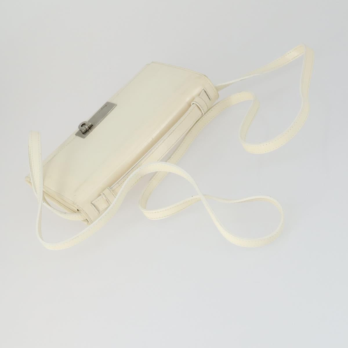 Salvatore Ferragamo Bag Patent Nylon 3 Set White Black Bordeaux Auth bs32351
