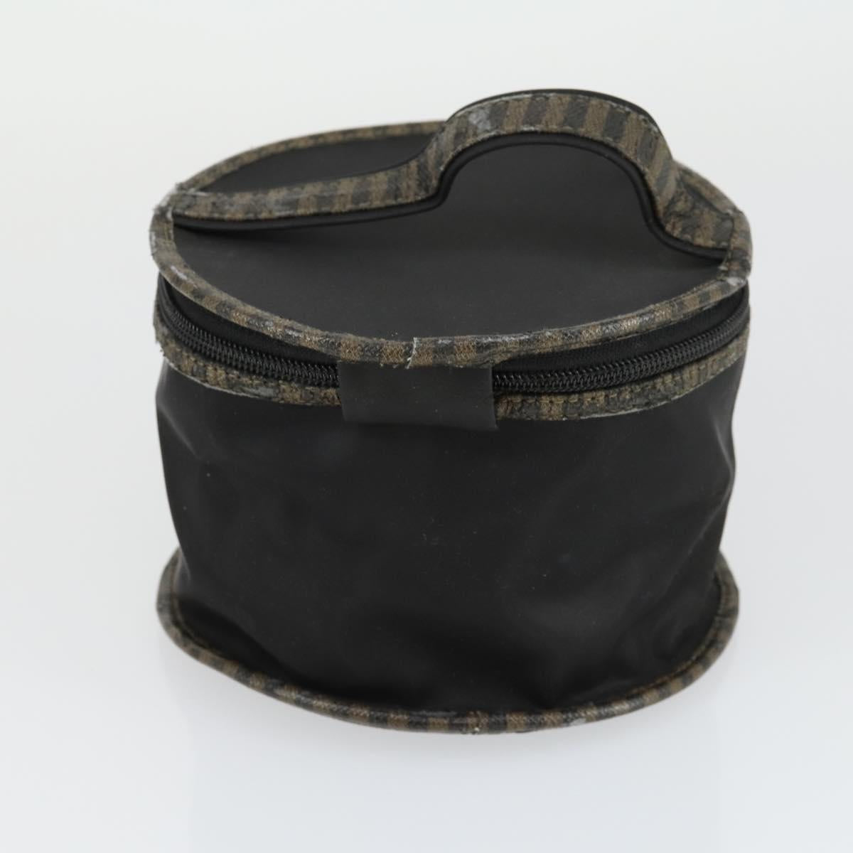 FENDI Gucci Zucca Canvas Pecan Canvas Hand Bag 4 Set Black Brown Auth bs32352