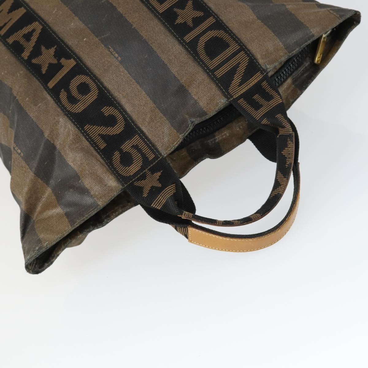 FENDI Gucci Zucca Canvas Pecan Canvas Hand Bag 4 Set Black Brown Auth bs32352