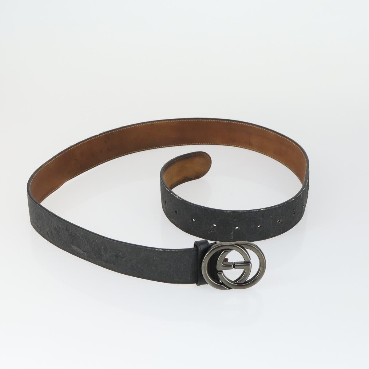 FENDI Gucci Zucca Canvas Pecan Canvas Hand Bag 4 Set Black Brown Auth bs32352