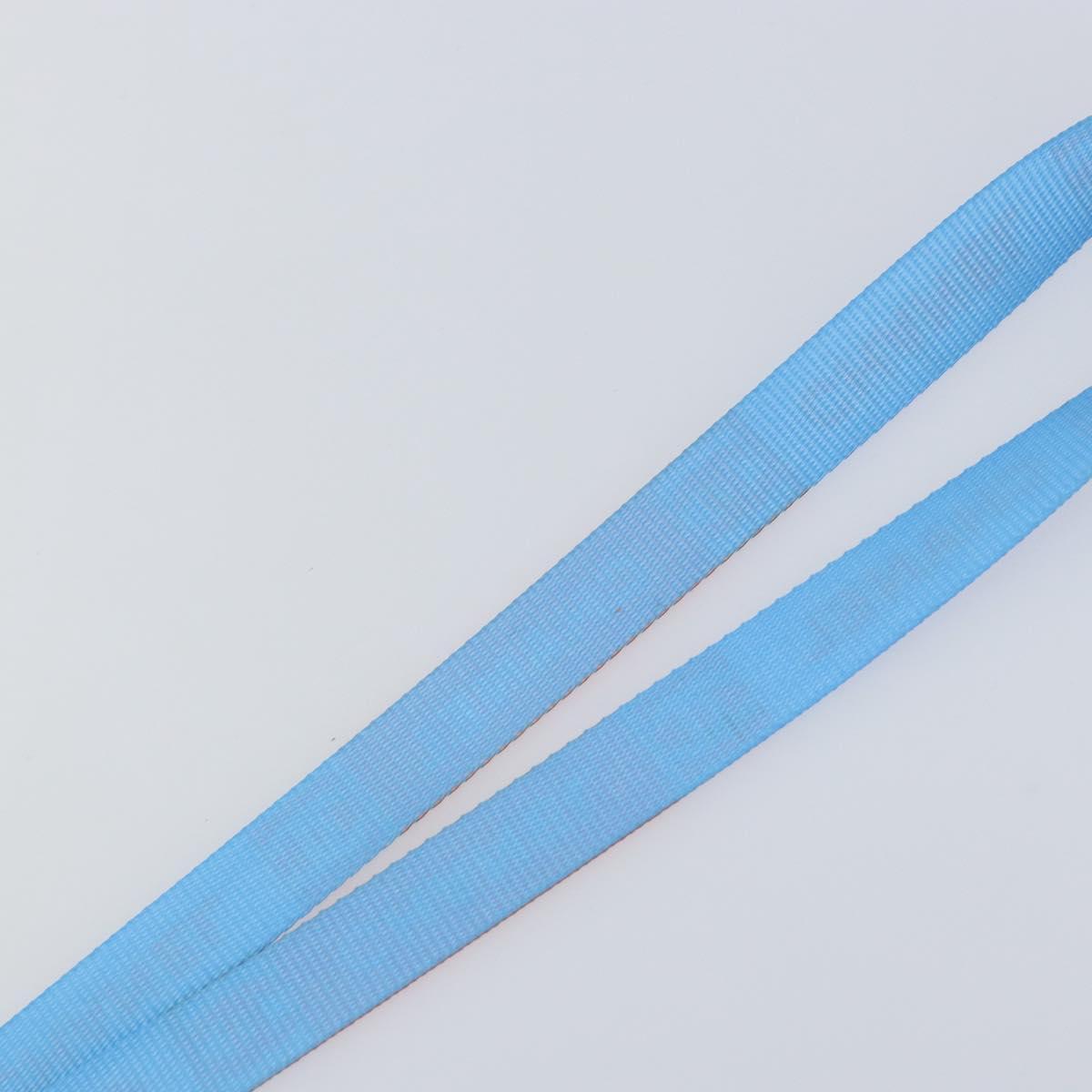 CHANEL Sports Necklace Strap Canvas Red Blue CC Auth bs32372