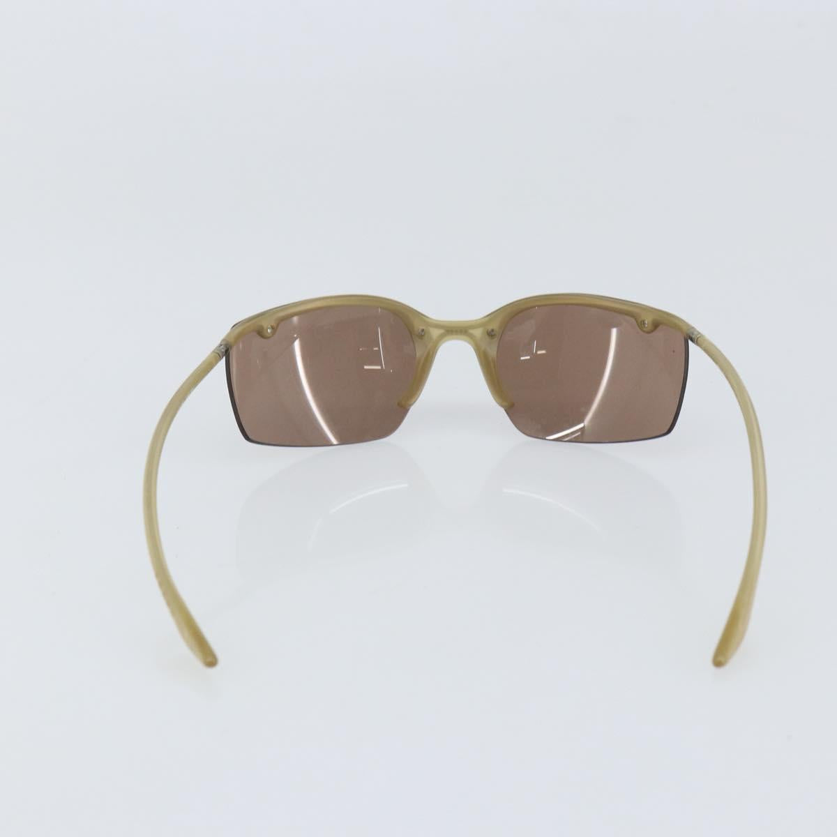 PRADA Sunglasses plastic Beige Auth bs32375