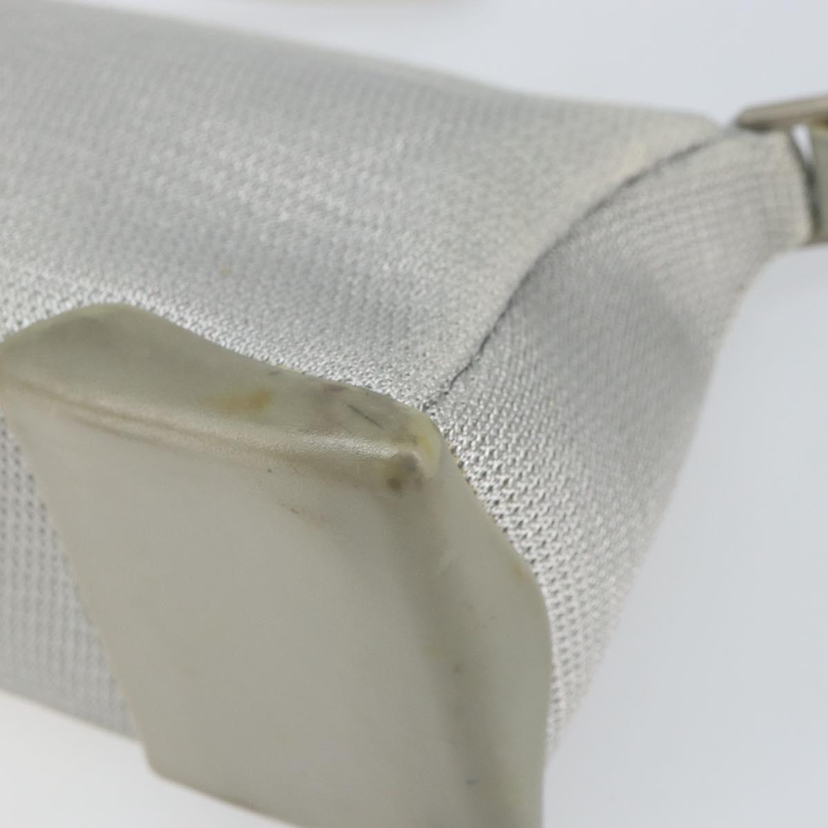 PRADA Sports Shoulder Bag Nylon Gray Silver Auth bs32392