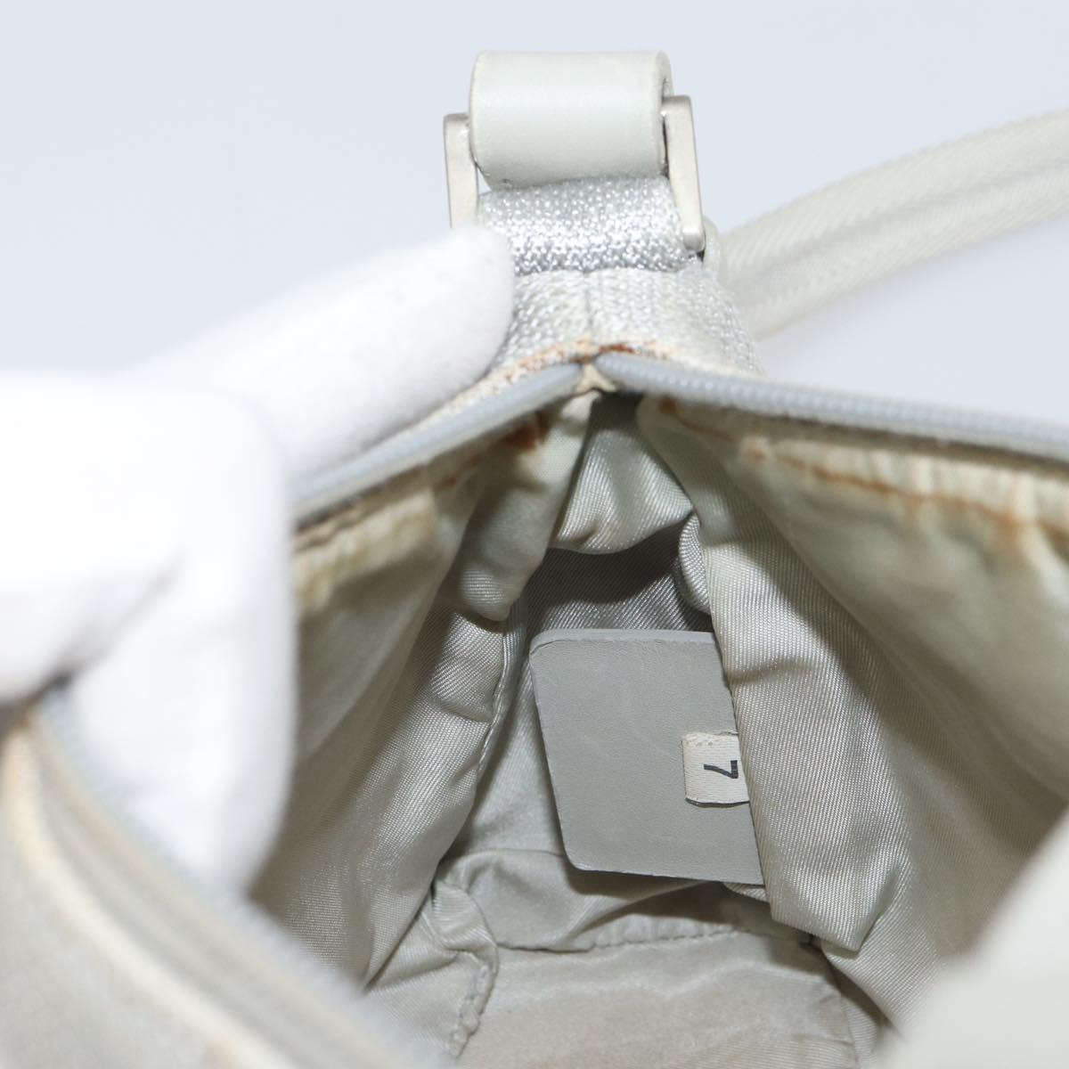 PRADA Sports Shoulder Bag Nylon Gray Silver Auth bs32392