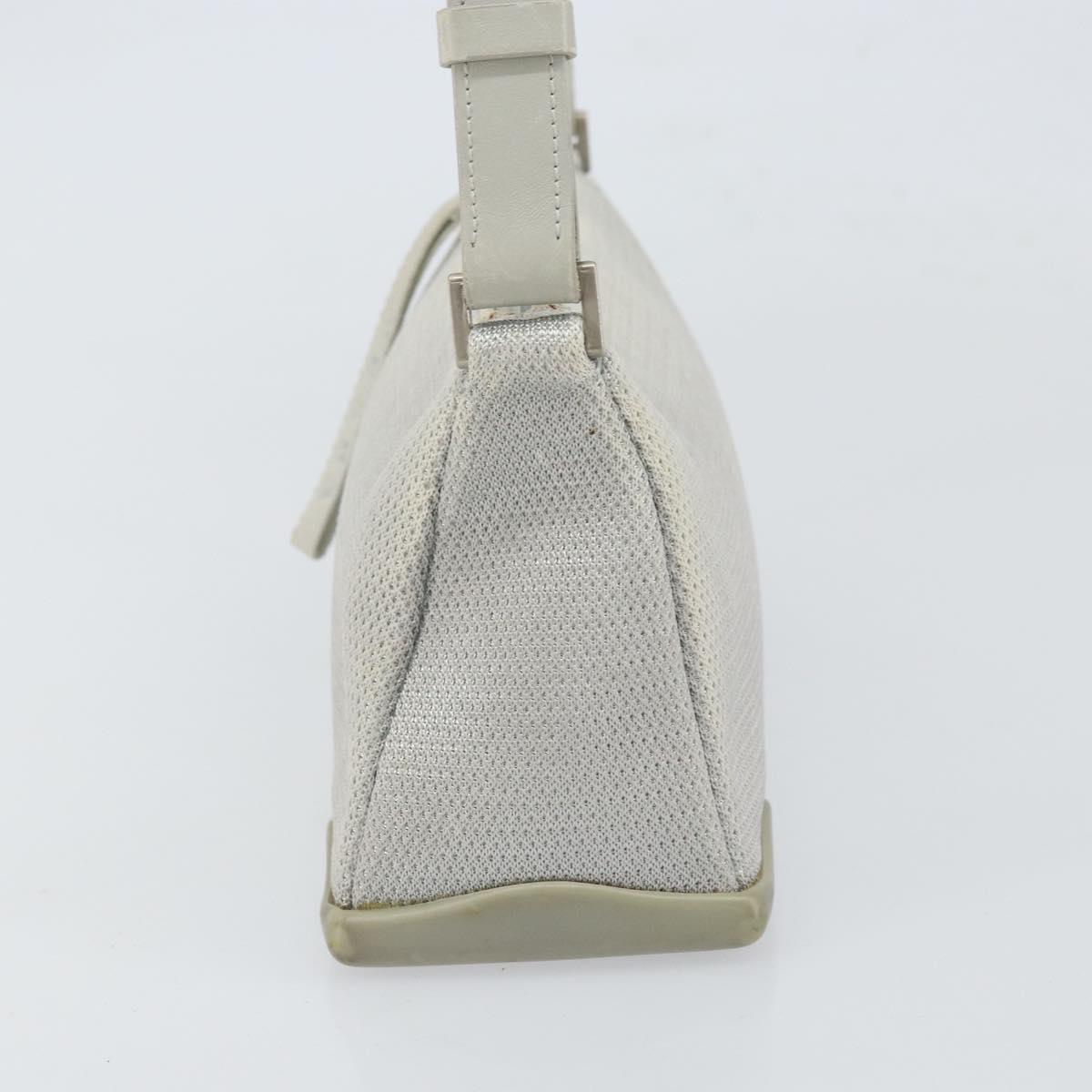 PRADA Sports Shoulder Bag Nylon Gray Silver Auth bs32392