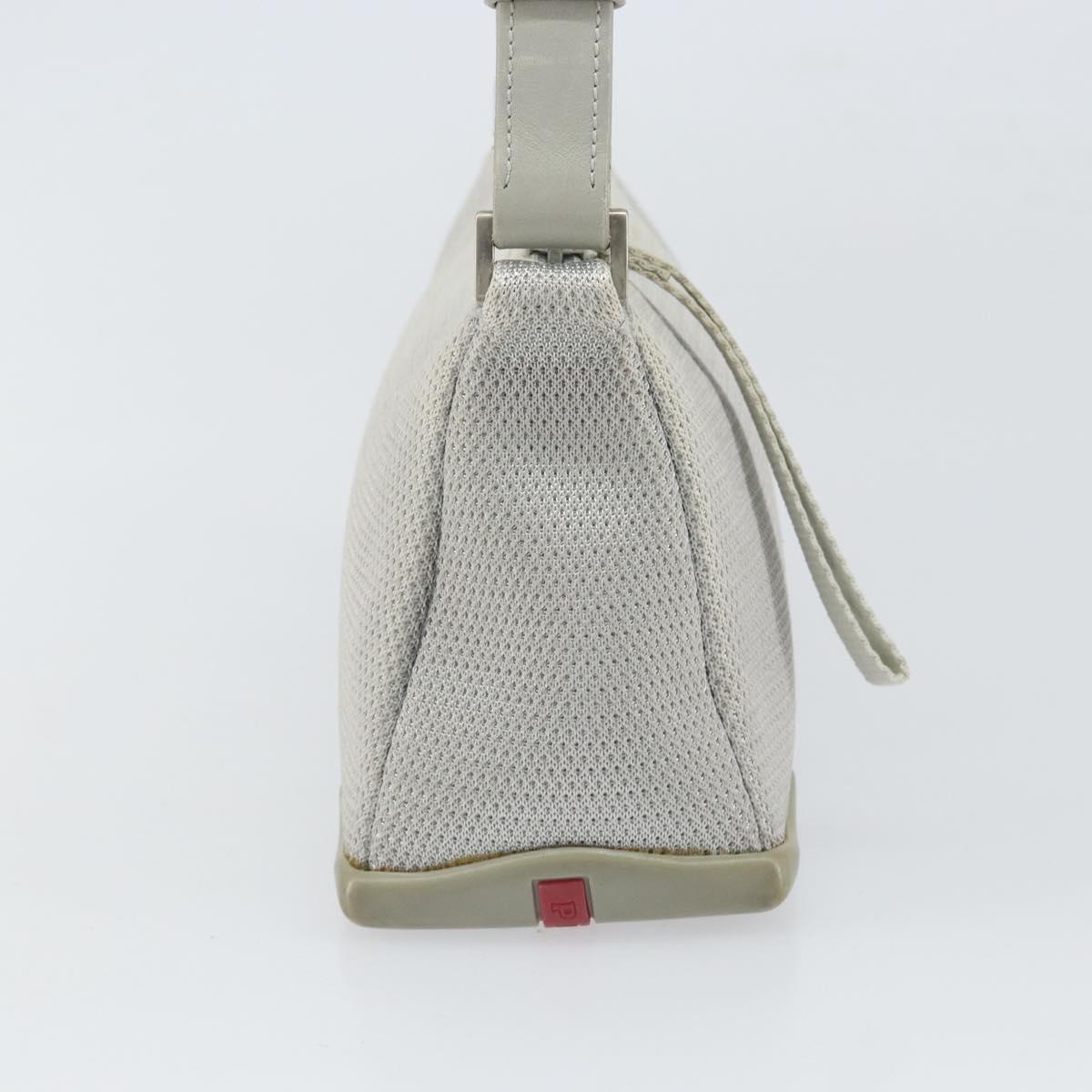 PRADA Sports Shoulder Bag Nylon Gray Silver Auth bs32392