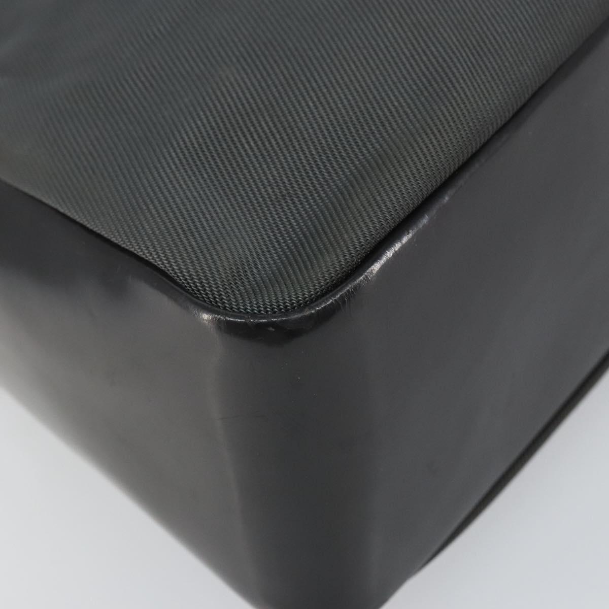 GUCCI Bamboo Hand Bag Nylon Gray Silver 000 1014 0575 Auth bs32394