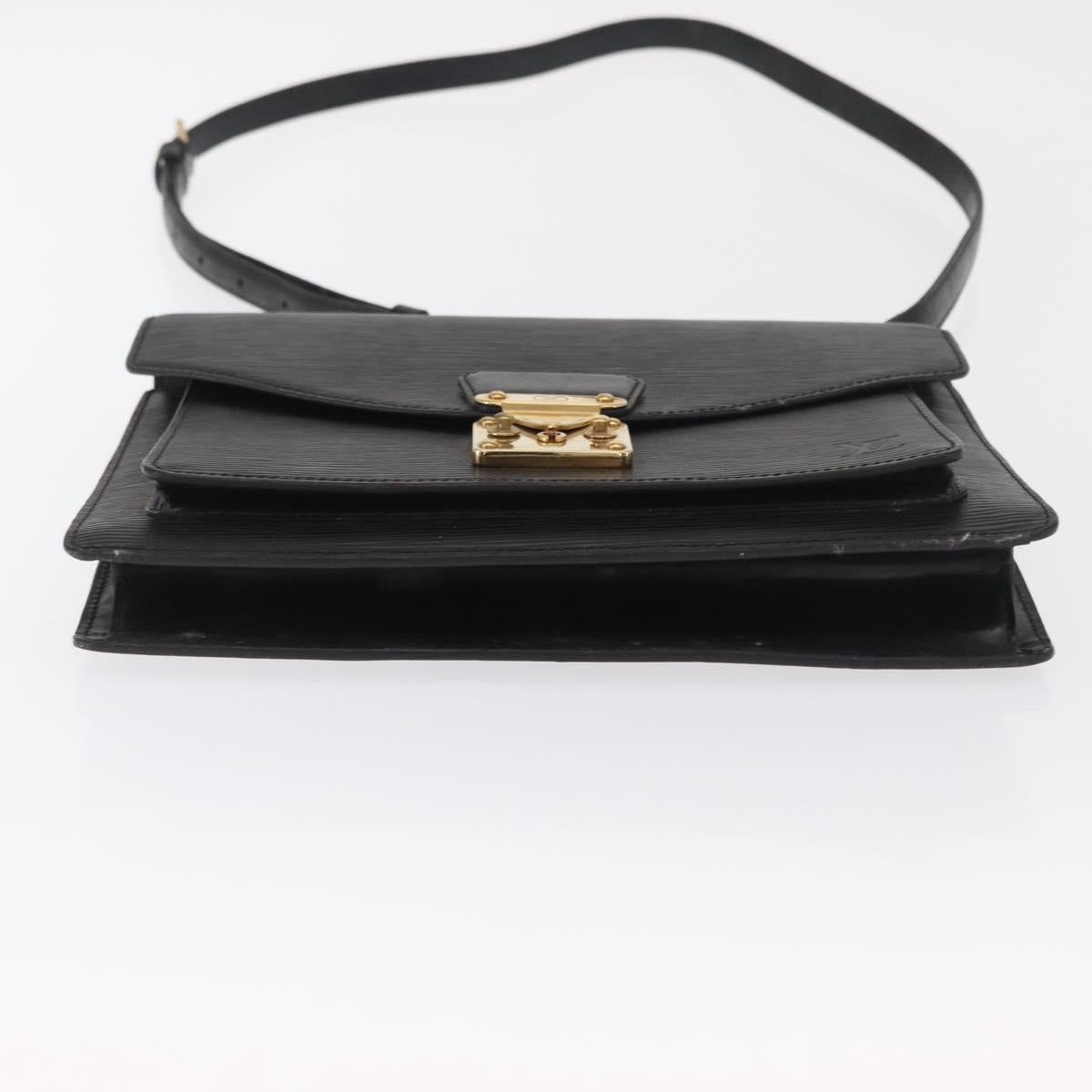 LOUIS VUITTON Epi Monceau 28 Hand Bag Black M52122 LV Auth bs32421