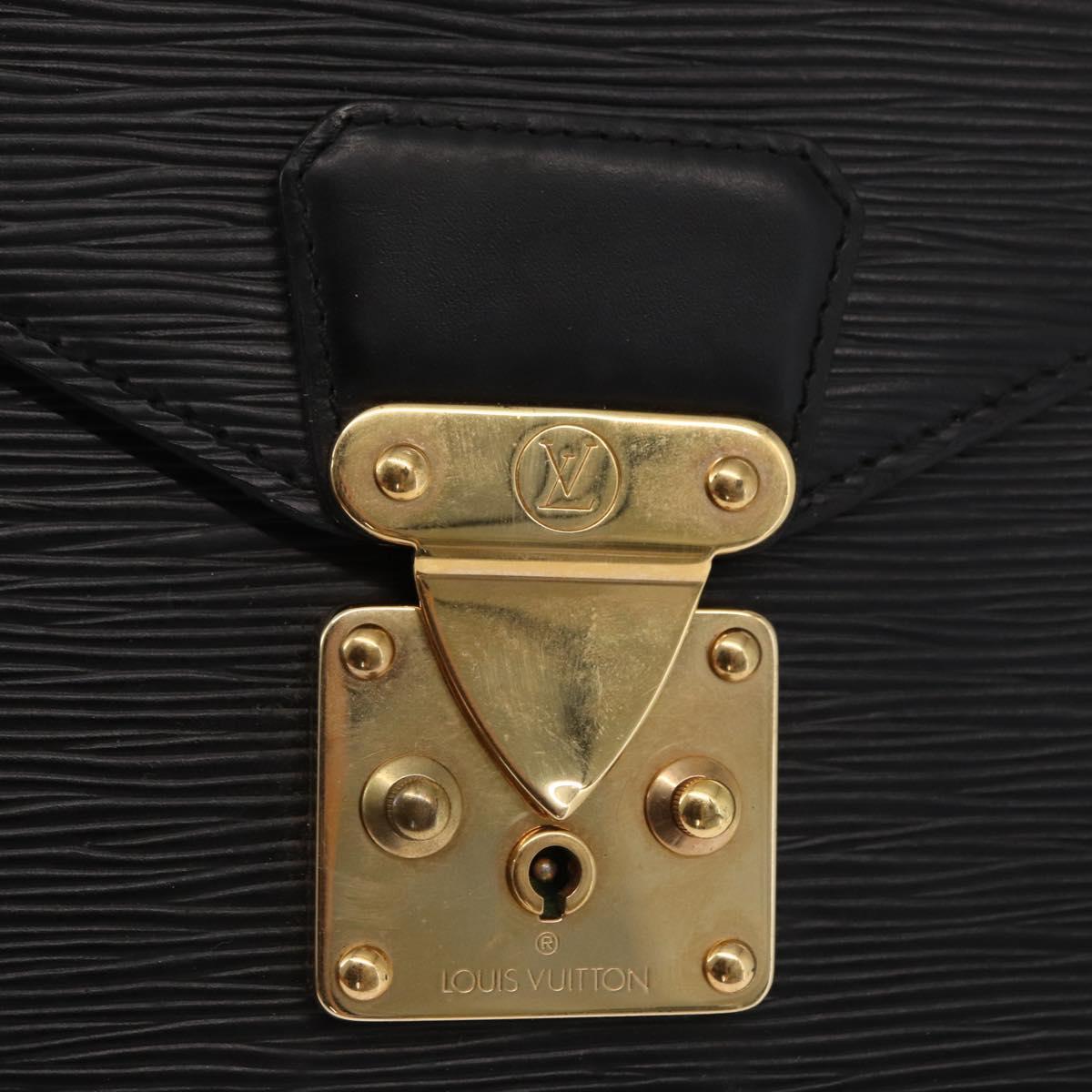 LOUIS VUITTON Epi Monceau 28 Hand Bag Black M52122 LV Auth bs32421