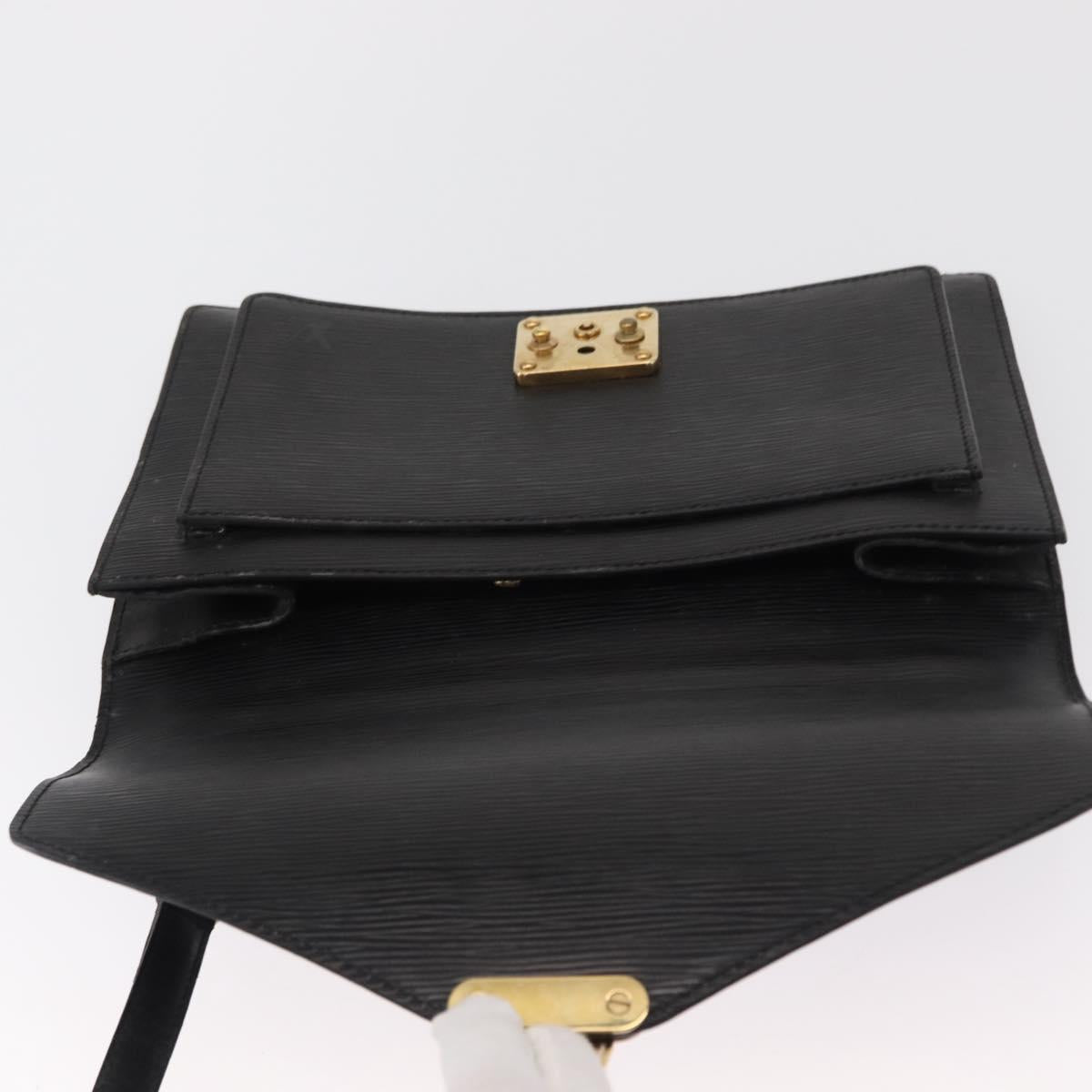 LOUIS VUITTON Epi Monceau 28 Hand Bag Black M52122 LV Auth bs32421