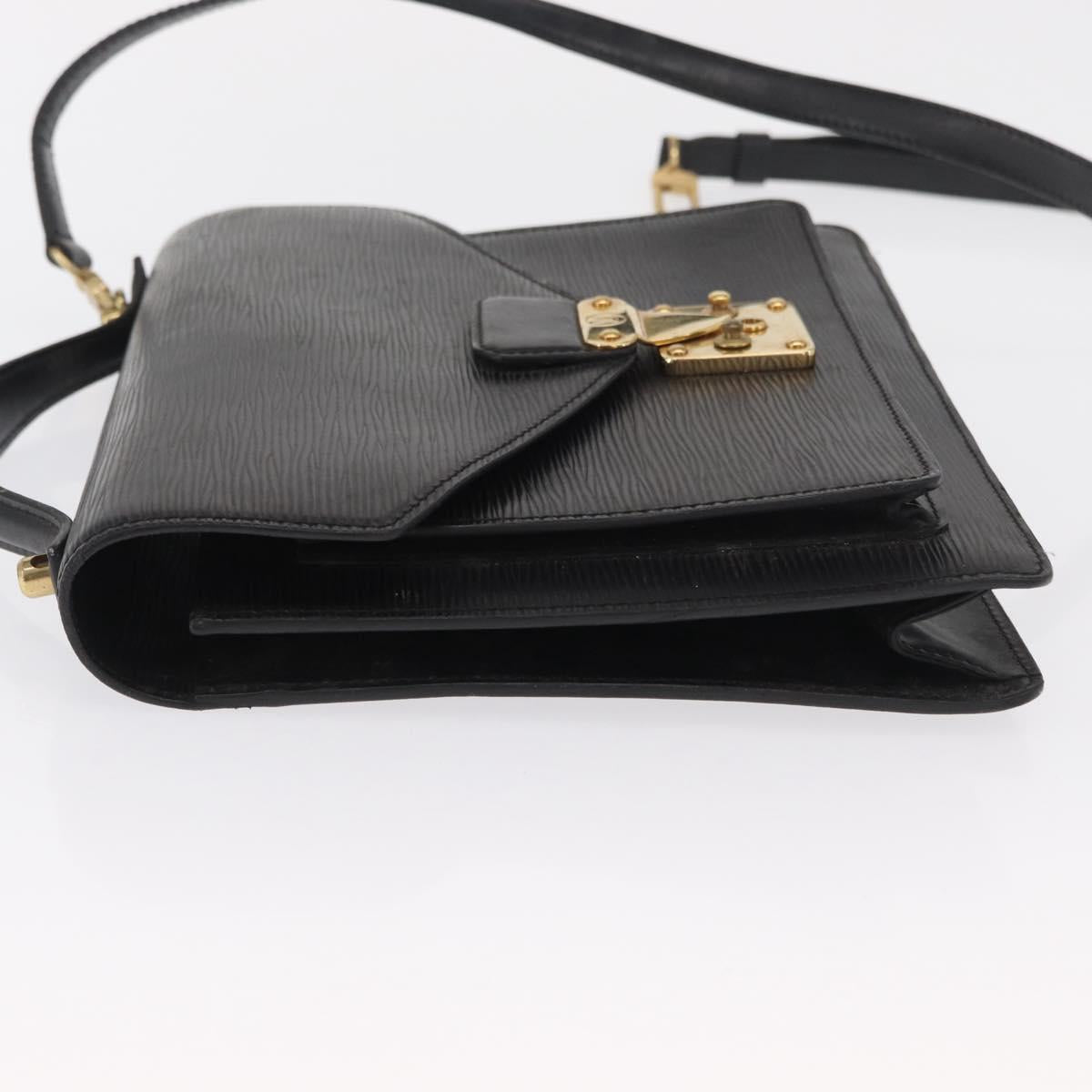 LOUIS VUITTON Epi Monceau 28 Hand Bag Black M52122 LV Auth bs32421