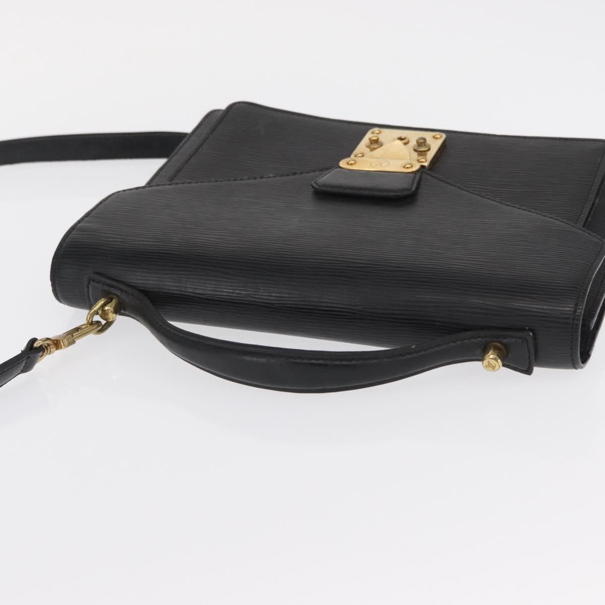LOUIS VUITTON Epi Monceau 28 Hand Bag Black M52122 LV Auth bs32421