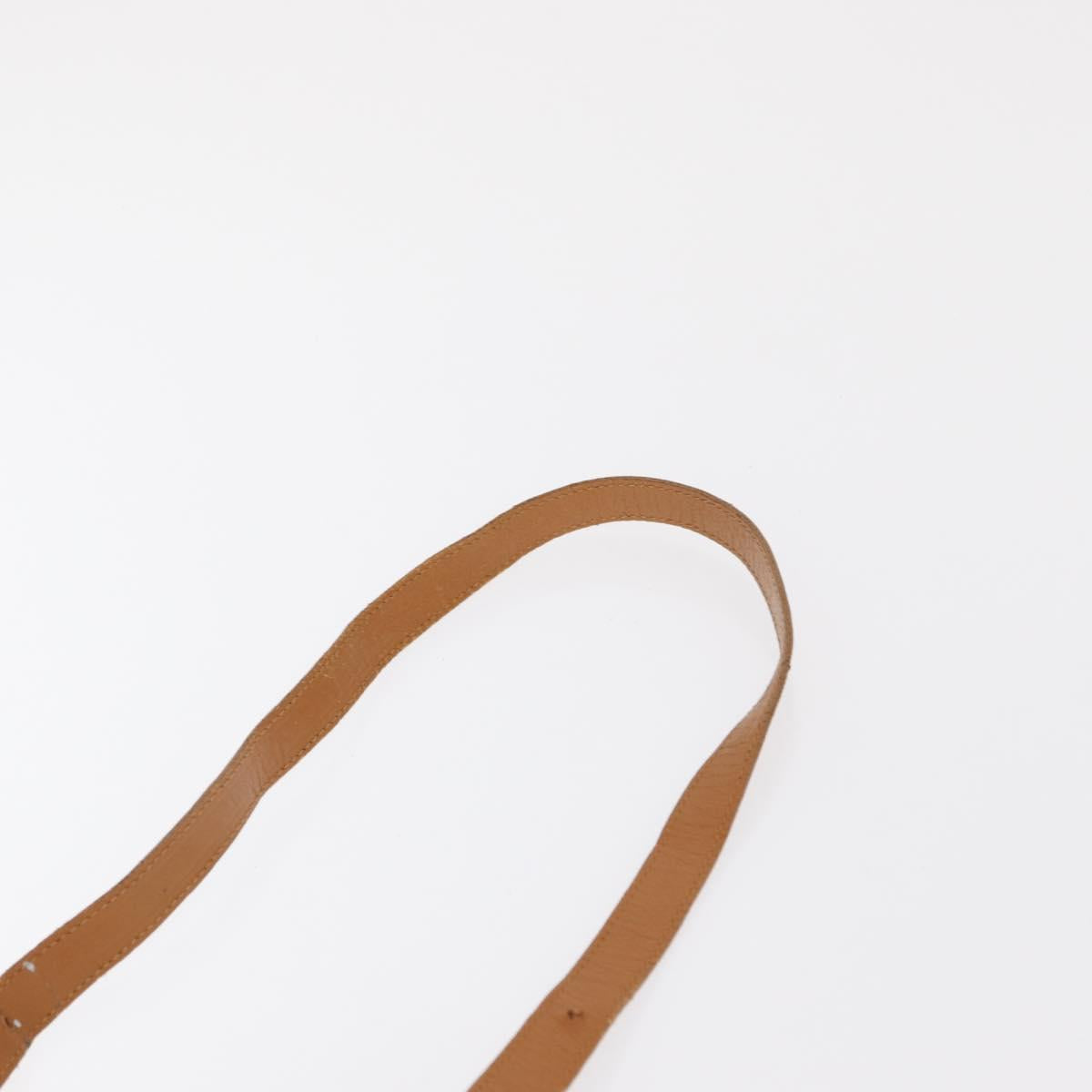 SAINT LAURENT Shoulder Bag Coated Canvas Black Gold Auth bs32440