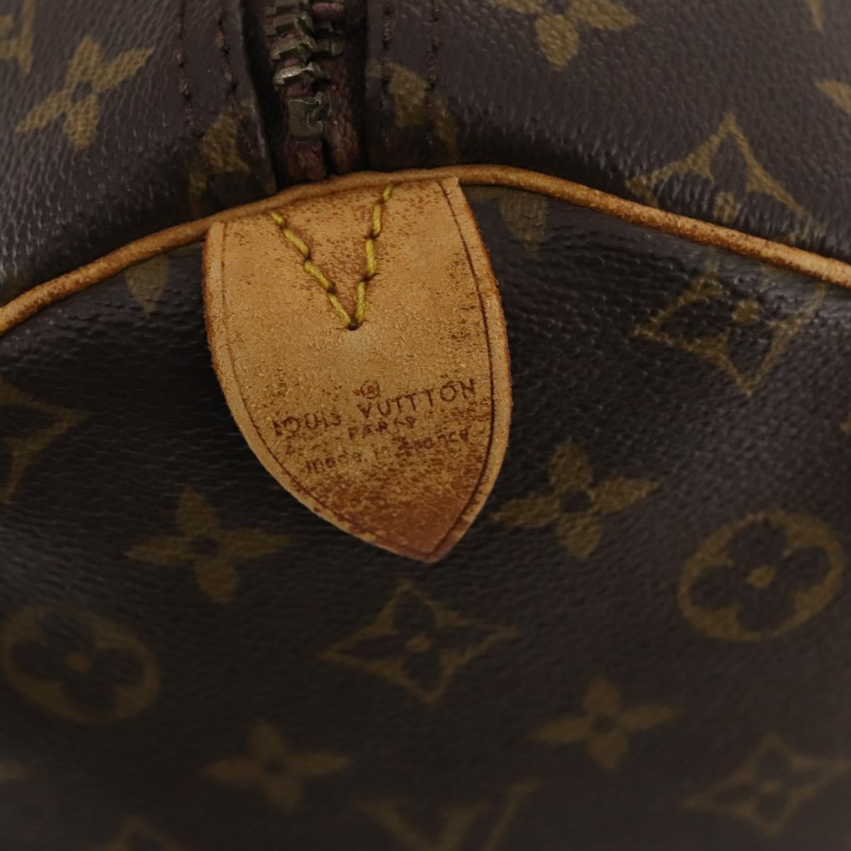 LOUIS VUITTON Monogram Keepall 55 Boston Bag M41424 LV Auth bs32469