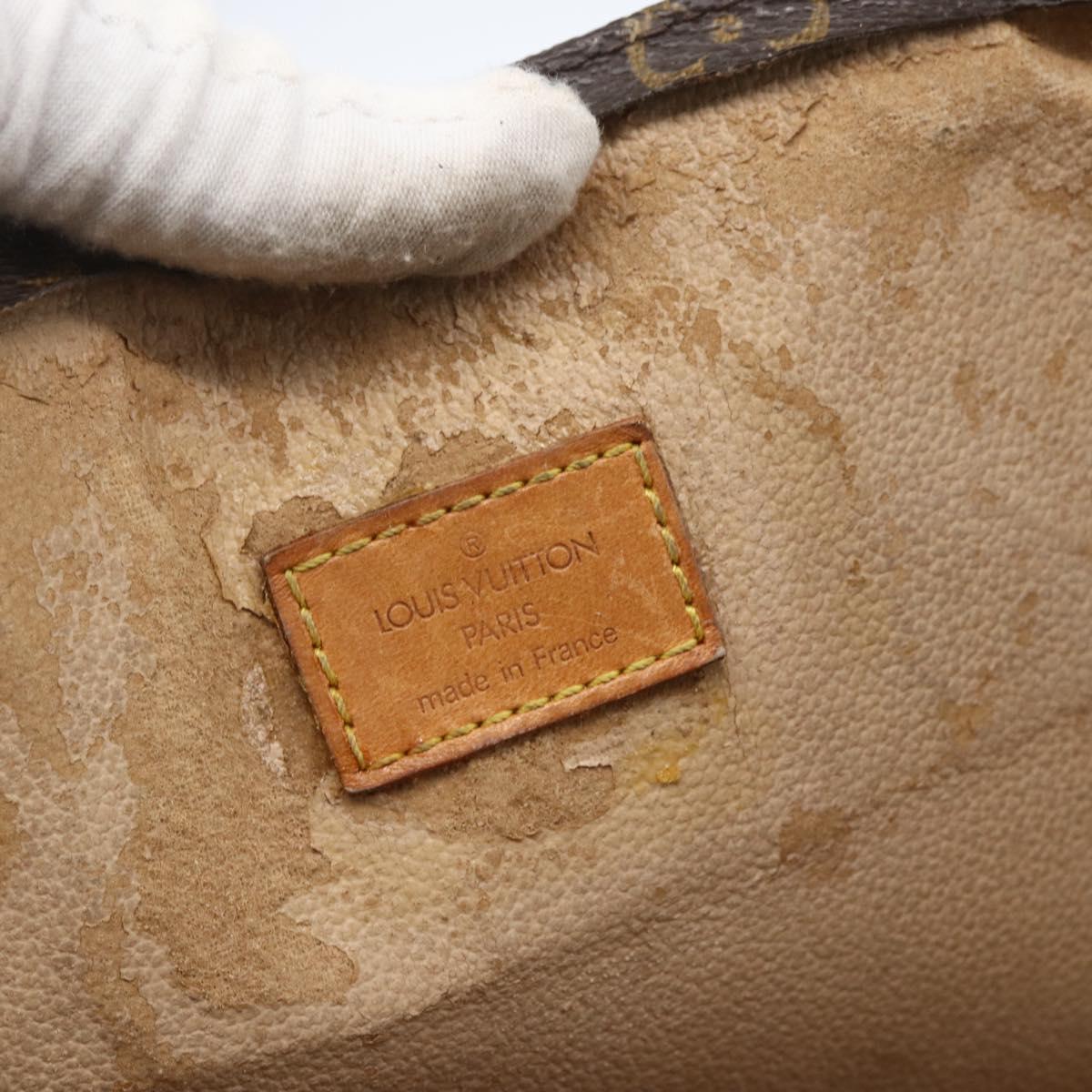 LOUIS VUITTON Monogram Sac Plat Hand Bag M51140 LV Auth bs32476