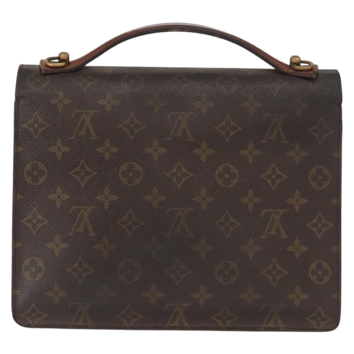 LOUIS VUITTON Monogram Monceau 28 Hand Bag M51185 LV Auth bs32481