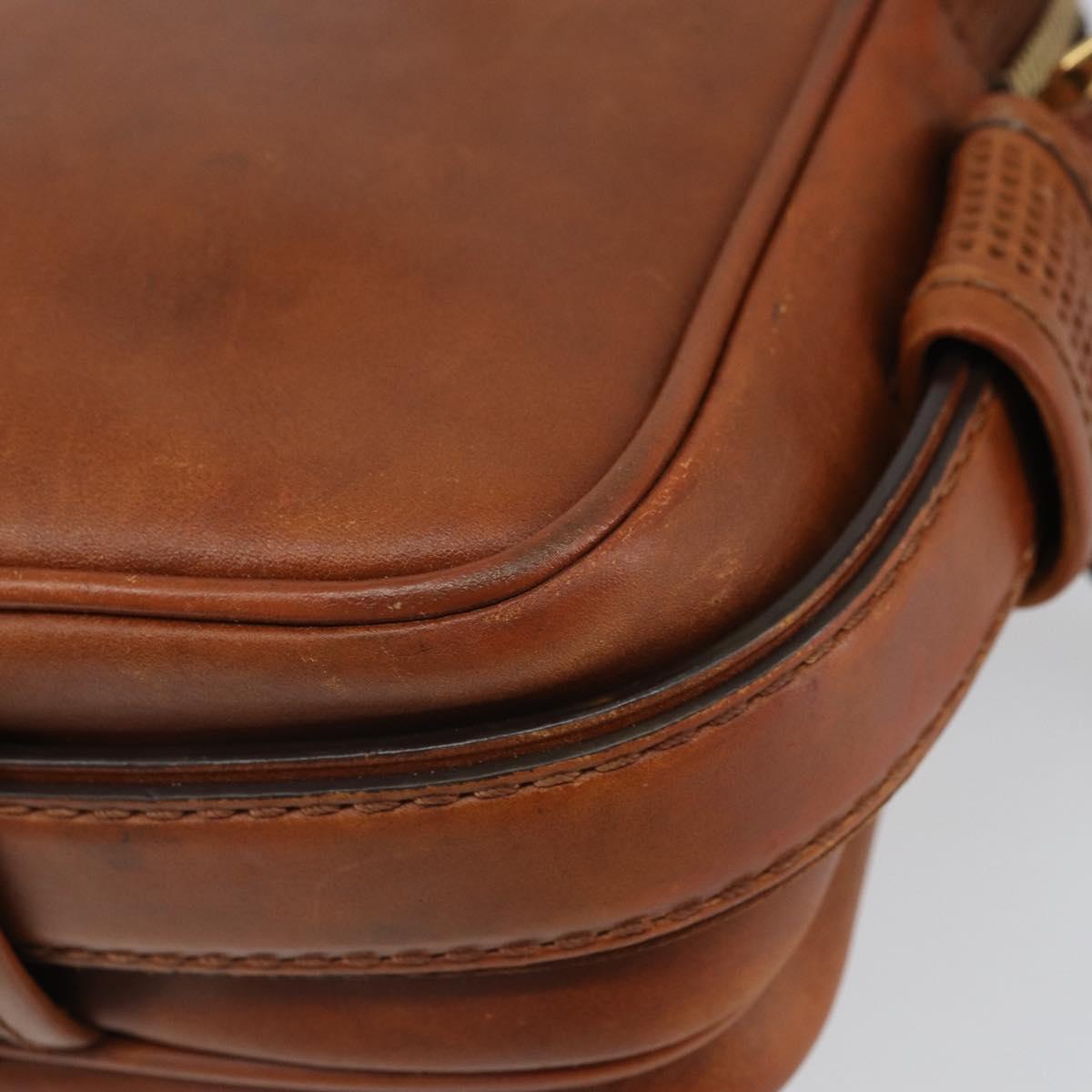 LOUIS VUITTON Quirvequia Trotteur MM Bag Leather Brown M95321 LV Auth bs32483