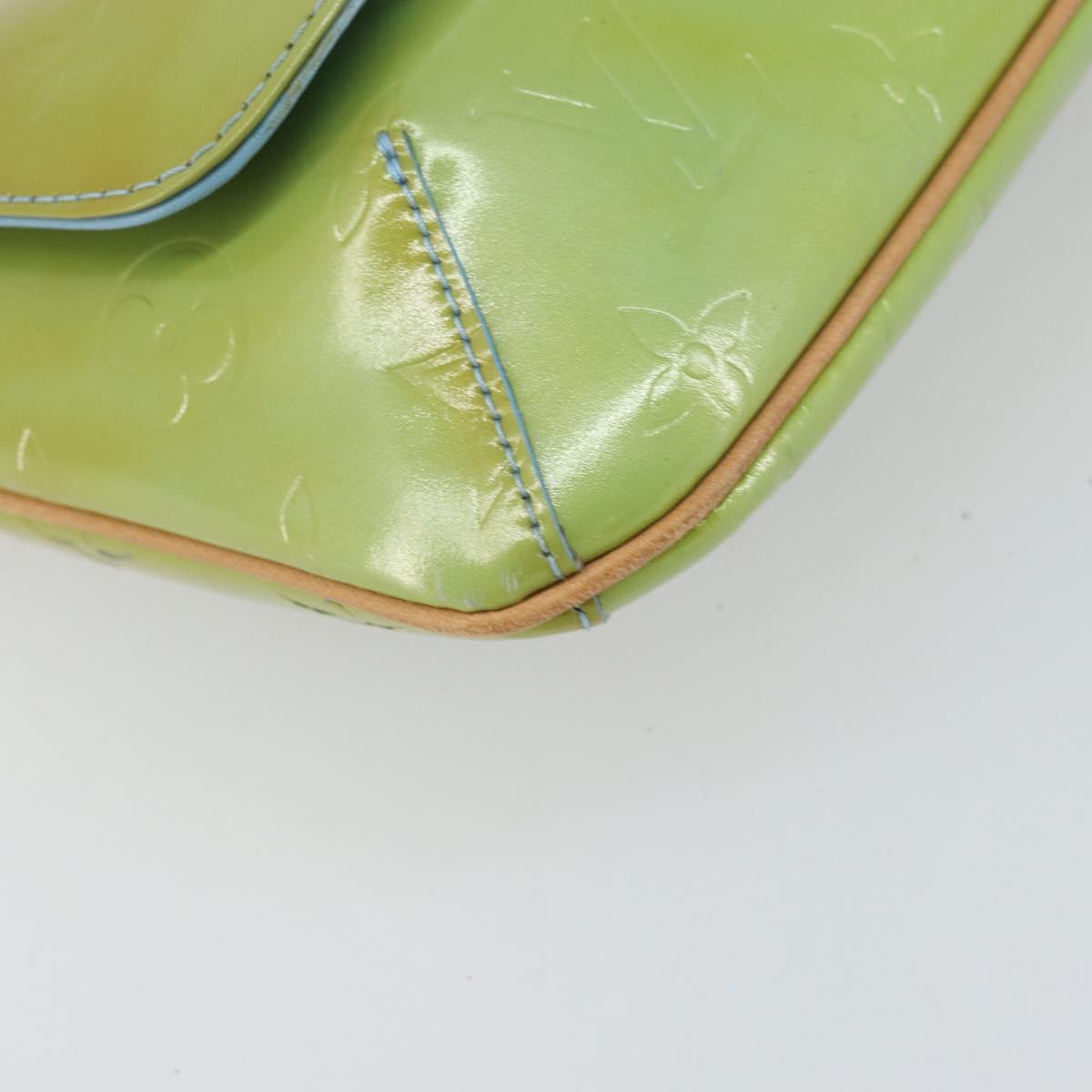 LOUIS VUITTON Monogram Vernis Thompson Street Bag Baby Blue M91009 Auth bs32484