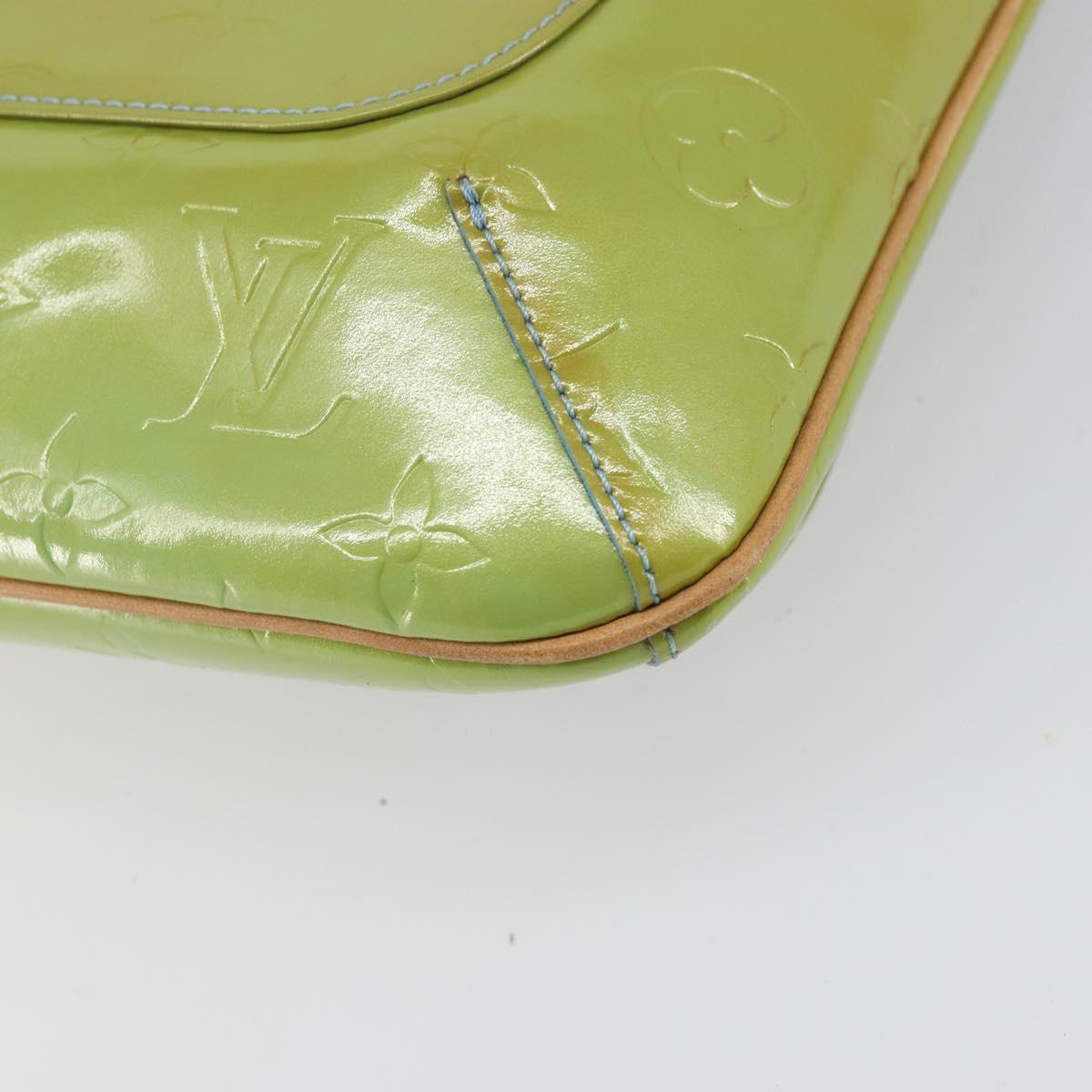 LOUIS VUITTON Monogram Vernis Thompson Street Bag Baby Blue M91009 Auth bs32484