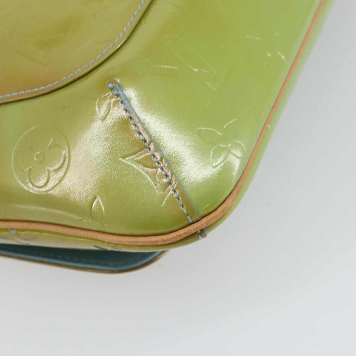 LOUIS VUITTON Monogram Vernis Thompson Street Bag Baby Blue M91009 Auth bs32484