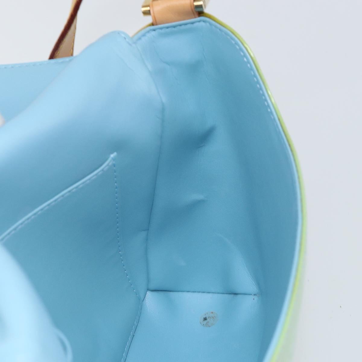 LOUIS VUITTON Monogram Vernis Thompson Street Bag Baby Blue M91009 Auth bs32484