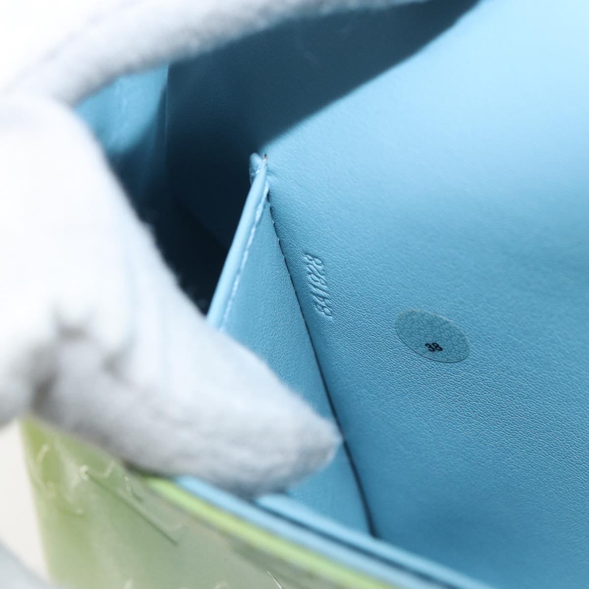 LOUIS VUITTON Monogram Vernis Thompson Street Bag Baby Blue M91009 Auth bs32484