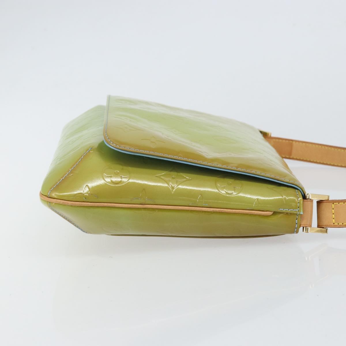 LOUIS VUITTON Monogram Vernis Thompson Street Bag Baby Blue M91009 Auth bs32484