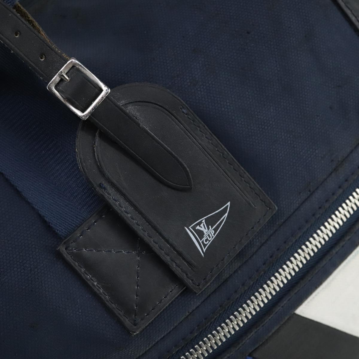 LOUIS VUITTON LV Cup jenker Boston Bag 2way Navy M80703 LV Auth bs32488