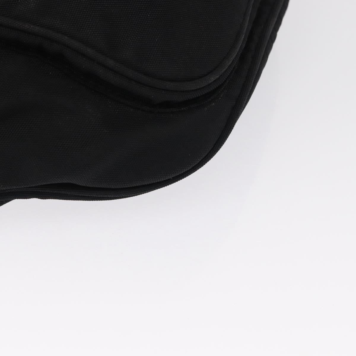 BALENCIAGA Body Bag Canvas Black 482389 Auth bs32498