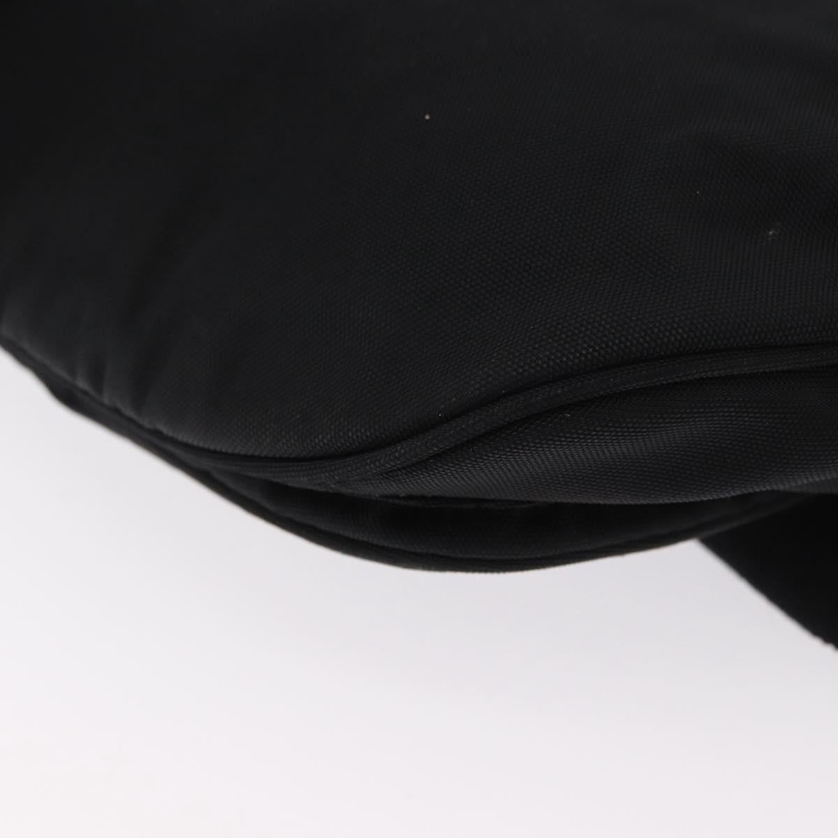 BALENCIAGA Body Bag Canvas Black 482389 Auth bs32498