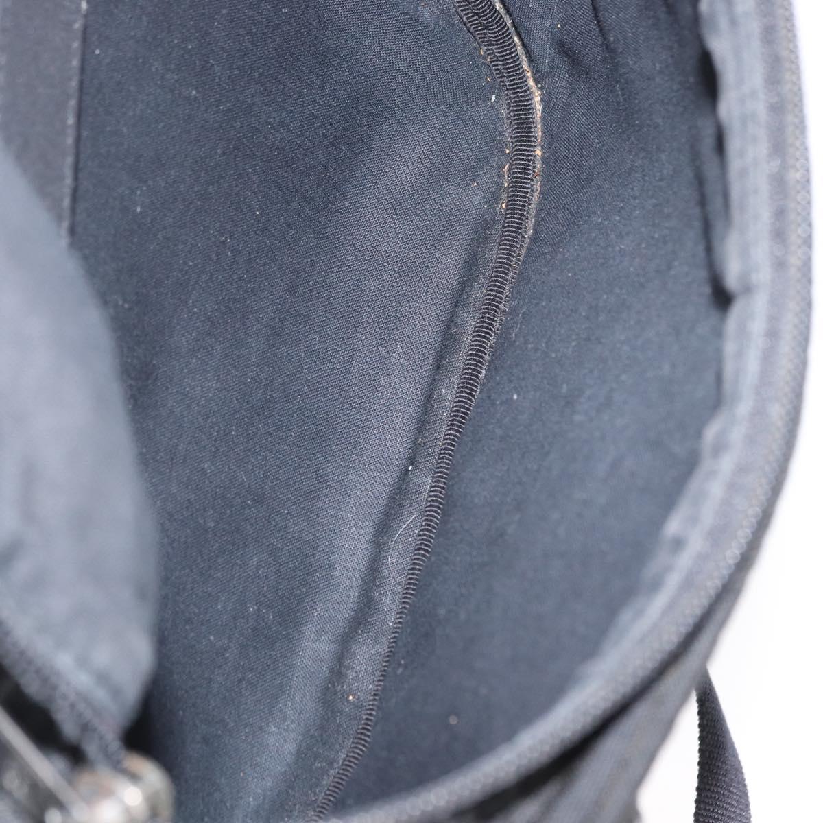 BALENCIAGA Body Bag Canvas Black 482389 Auth bs32498
