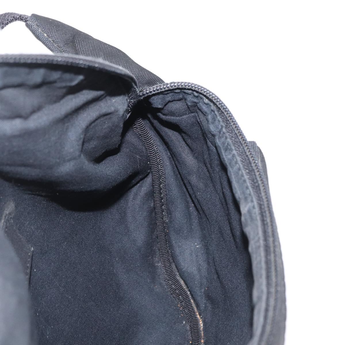 BALENCIAGA Body Bag Canvas Black 482389 Auth bs32498
