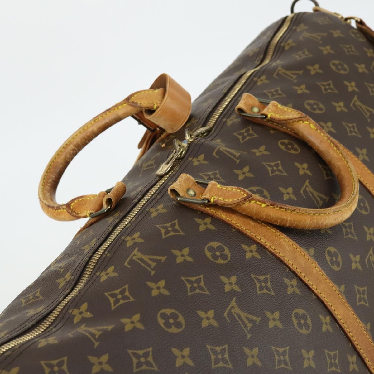 LOUIS VUITTON Monogram Keepall Bandouliere 60 Boston Bag M41412 LV Auth bs32518