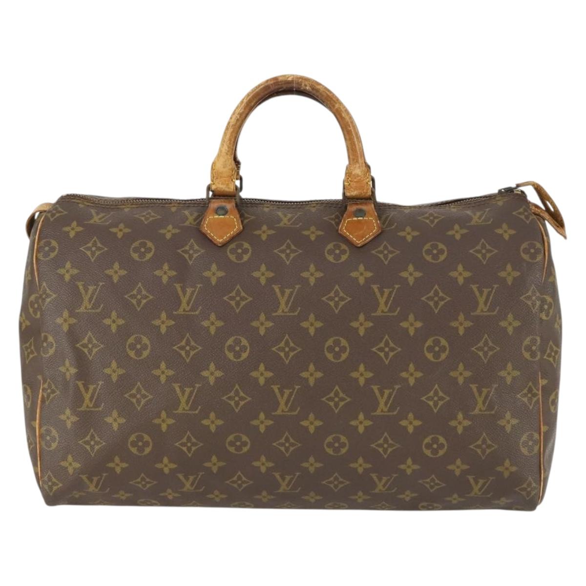 LOUIS VUITTON Monogram Speedy 40 Hand Bag Vintage M41522 LV Auth bs32519