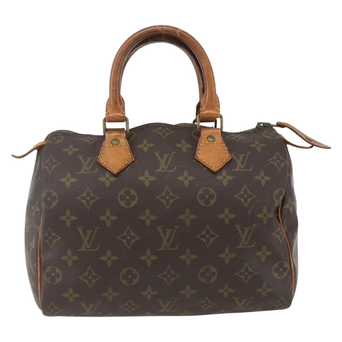 LOUIS VUITTON Monogram Speedy 25 Hand Bag Vintage M41528 LV Auth bs32521
