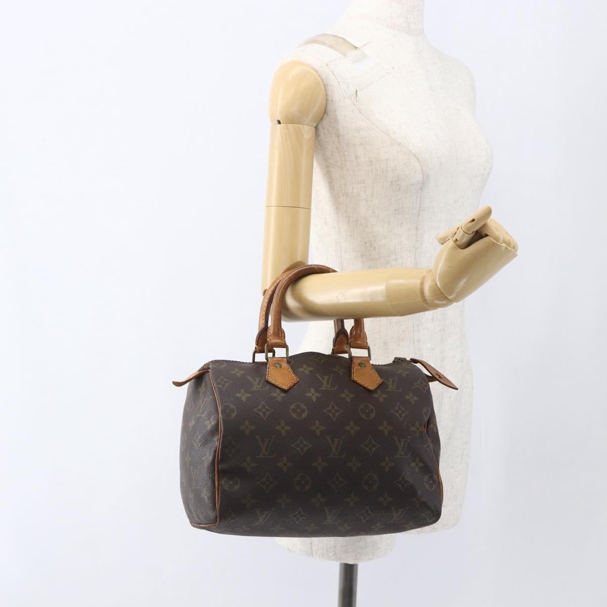 LOUIS VUITTON Monogram Speedy 25 Hand Bag Vintage M41528 LV Auth bs32521