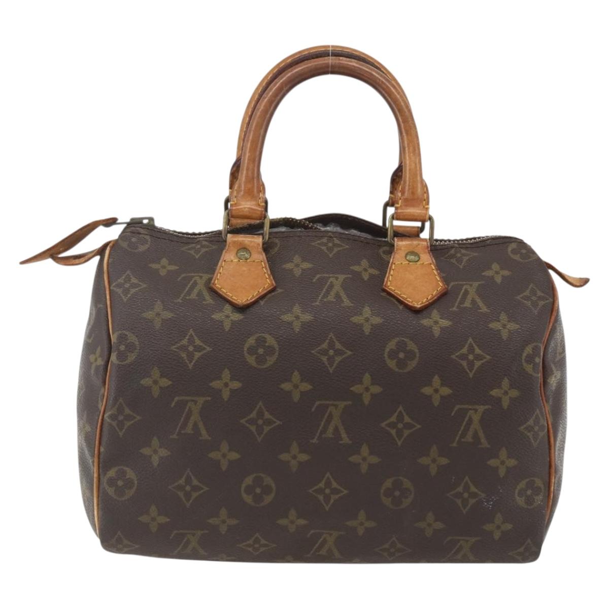 LOUIS VUITTON Monogram Speedy 25 Hand Bag Vintage M41528 LV Auth bs32521