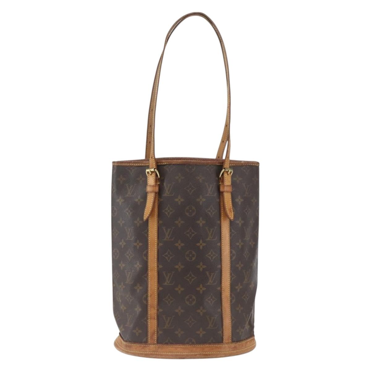 LOUIS VUITTON Monogram Bucket GM Shoulder Bag M42236 LV Auth bs32523