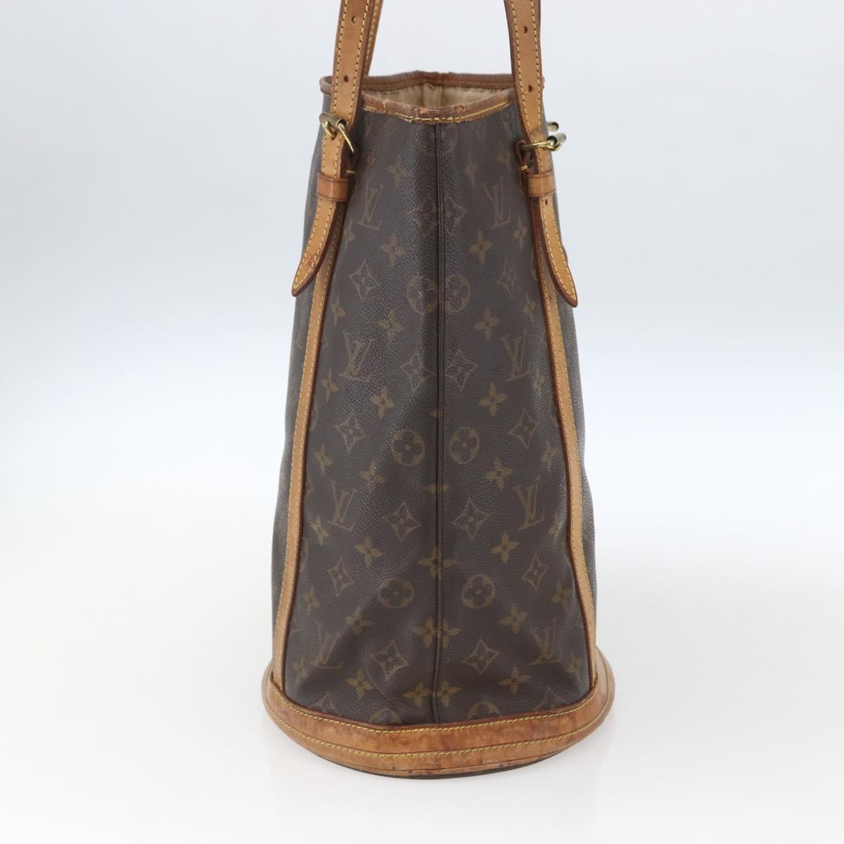 LOUIS VUITTON Monogram Bucket GM Shoulder Bag M42236 LV Auth bs32523